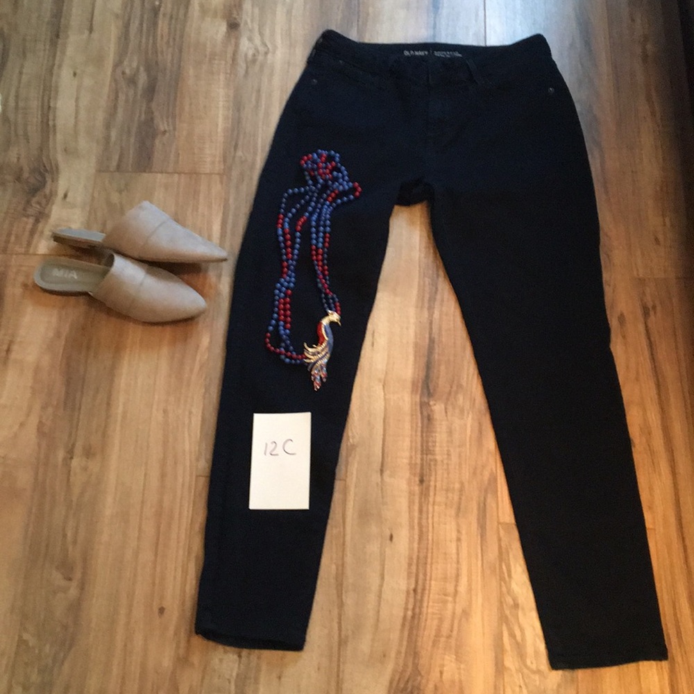 Old Navy Rockstar Low Rise Jeans in Deep Indigo